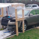 Image for article titled Someone Built An Engine Crane Out Of Wood. Let's Do Math To See If It's Safe